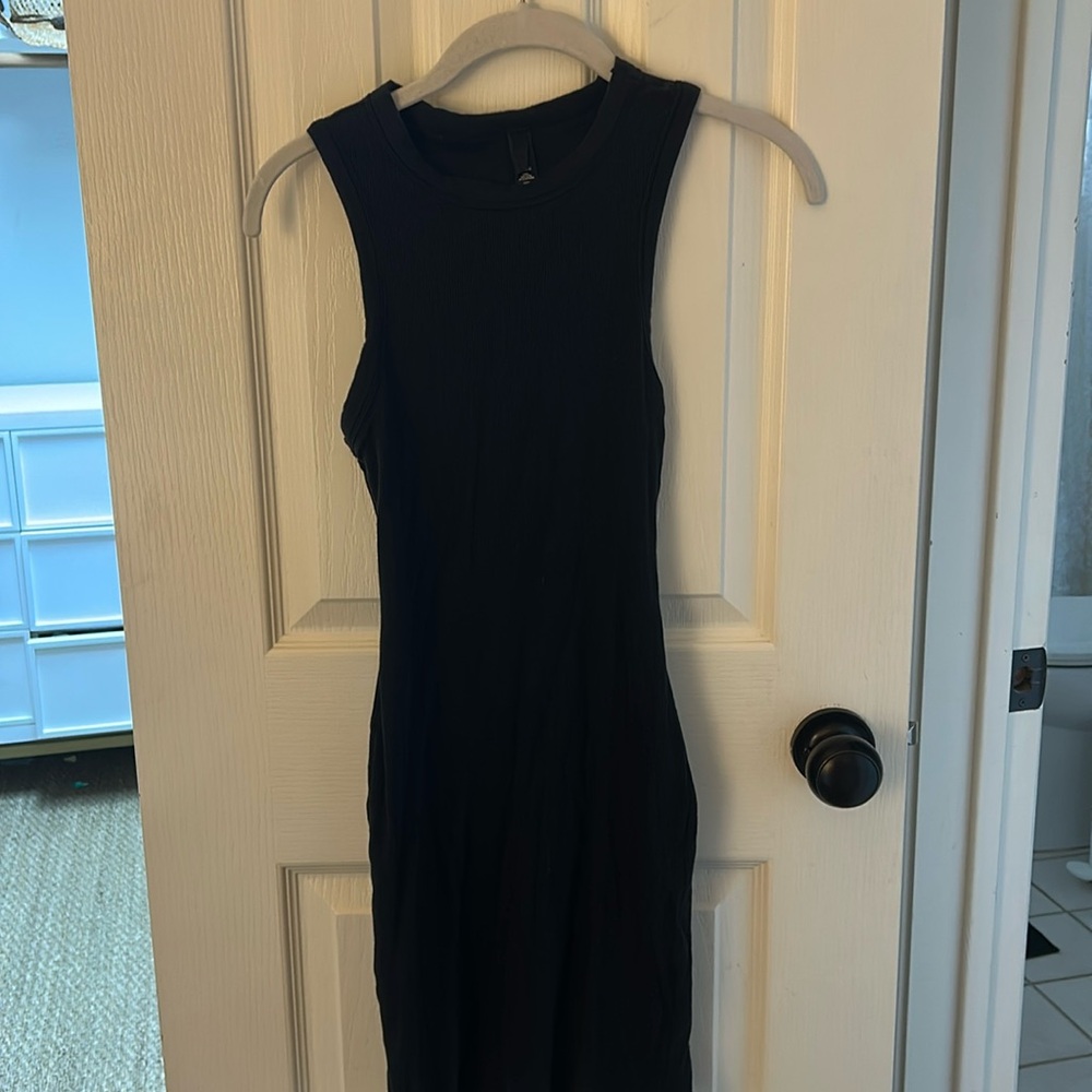 Black skims dress